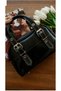 The Moiss Double Belt Detailed Black Color Soft Leather Women Hand and Arm Bag - 2