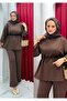 Double Set Hijab Top and Bottom Set-New Season Summer Fabric-