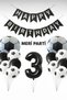 Football Themed Black and White Balloon Set Football Concept Birthday Party Decoration (1-9 Years Old Options) - 3
