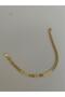Special Series Three Rows of Sequins Model Minimal Cord Gold Bracelet - 2