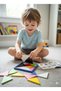 Wooden Colorful Tangram Brain Teaser - Montessori Educational Geometric Shapes Puzzle 3+ Years Old Kids Toy - 2