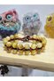 Gold Tiger's Eye Natural Stone Bracelet – 19 cm (Knitted Model)
