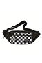 1Pc Unisex Large Capacity Checkered Stylish Cross-Body Bag-Large Waist Bag with Adjustable Strap - 2