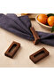 Rectangular (Set of 2) Beech Wood Napkin Rings – Natural Handmade Stylish Tableware Accessory - 4