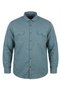 Plus Size Stretch Fabric Denim Shirt Long Sleeve (Wide Comfortable Fit)