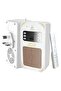 Wireless Quran Speaker with Remote Control, LED Light & Wall Plug – White