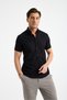 Short Sleeve Flam Linen 100% Cotton Slim Fit Men's Shirt