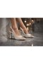 Women's Pearl Drop Stones Embellished Thin Heeled Comfortable Evening Dress Shoes and Bag Combination - 8