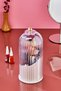 Transparent Cover 360 °   Rotatable Stand Makeup Organizer – Brush Holder & Cosmetic Organizer - 3