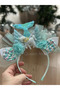 Princess Girl's Mermaid Tail Glitter Unicorn Crown Special Design Sparkling Floral Aqua Green - 2