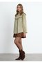 Brown Guipure Detailed Loose Fit Cotton Florine Shirt - 2