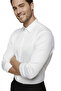 White Slim Fit Men's Shirt Easy-Iron Breathable Fabric, All-Season Elegance 2608515 - 4