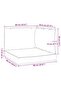 Pallet Cushions 3 pcs Black Oxford Fabric - 3