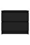 Bed Cabinets 2 pcs Black 50x39x43.5 cm Engineered Wood - 4