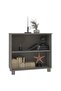 Sideboard HAMAR Light Grey 85x35x80 cm Solid Wood Pine - 4