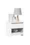 Bedside Cabinet White 40x30x39 cm Engineered Wood - 2