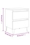 Bed Cabinets 2 pcs Sonoma Oak 40x35x50 cm Engineered Wood - 3