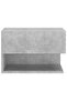 Wall-mounted Bedside Cabinets 2 pcs Concrete Grey - 5