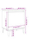 Bed Cabinet with Metal Legs Smoked Oak 40x30x50 cm - 7