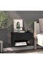 Wall-mounted Bedside Cabinet Black