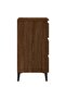 Bed Cabinet with Metal Legs Brown Oak 40x35x69 cm - 5