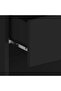 Wall-mounted Bedside Cabinet Black - 6