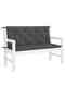 Garden Bench Cushion Anthracite 120x(50+50)x7cm Oxford Fabric - 2