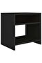 Bedside Cabinets 2 pcs Black 40x30x40 cm Engineered Wood - 4