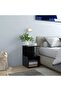 Bedside Cabinets 2 pcs Black 35x35x55 cm Engineered Wood