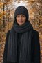 Knitted Detailed Women's Scarf & Beanie 2-Piece Gift Set - 2