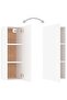 TV Cabinets 2 pcs White 30.5x30x90 cm Engineered Wood - 6