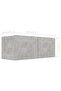 TV Cabinets 3 pcs Concrete Grey Engineered Wood - 5