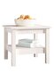 Coffee Table White 45x45x40 cm Solid Wood Pine - 4