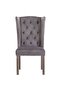 Dining Chairs 6 pcs Grey Velvet - 4