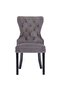 Dining Chairs 2 pcs Grey Velvet - 4