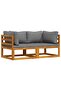 Sectional Corner Sofas 2 pcs with Cushions Dark Grey - 2