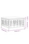Garden Footstool with Beige Cushion Poly Rattan - 3