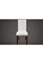 Dining Chairs 2 pcs White Faux Leather - 4