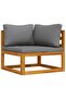 Sectional Corner Sofas 2 pcs with Cushions Dark Grey - 4