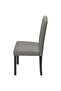 2 Dining Chairs Fabric Upholstery Dark Grey - 4