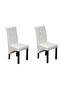 Dining Chairs 2 pcs White Faux Leather