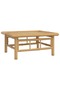 2 Piece Garden Lounge Set with Cream White Cushions Bamboo - 7