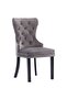 Dining Chairs 2 pcs Grey Velvet - 2