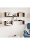 Wall Shelves 2 pcs Smoked Oak 100x15x20 cm Engineered Wood