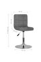 Swivel Dining Chairs 2 pcs Light Grey Fabric - 3