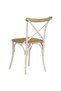 Cross Chairs 6 pcs White Solid Mango Wood - 5