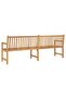 Garden Bench 228 cm Solid Teak Wood - 4