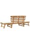 Garden Bench with Cushions 2-in-1 190 cm Solid Acacia Wood - 5