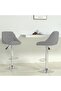 Bar Stool 2 pcs Light Grey Velvet
