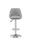 Bar Stool 2 pcs Light Grey Velvet - 2